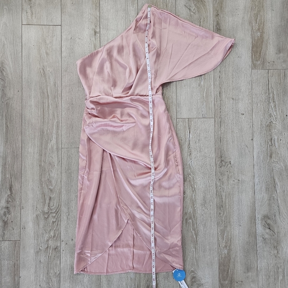 Cupshe NWT, One Shoulder Dress, Blush Pink, Size Small - Picture 12 of 16